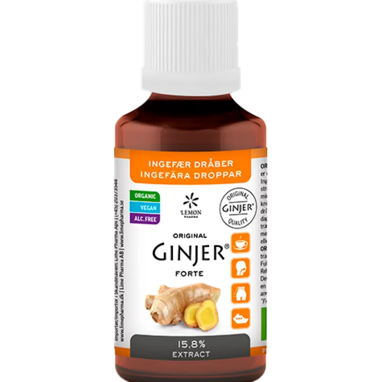 Lime Pharma GINJER Ingefær Dråber Forte Ø (50 ml)