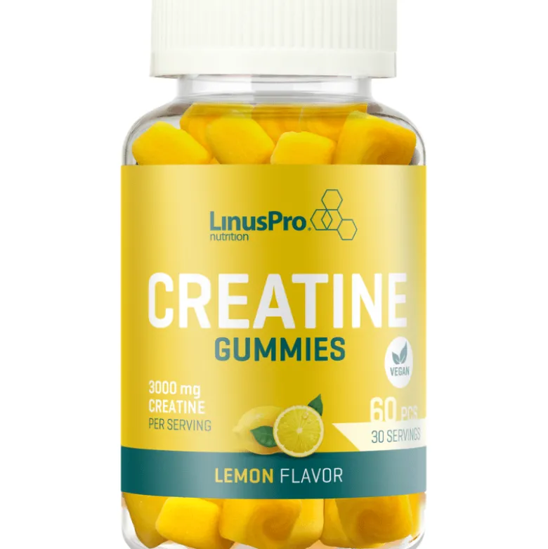 LinusPro Creatine Gummies Lemon (60 stk)