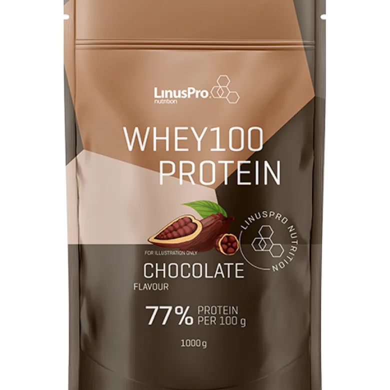 LinusPro Nutrition Whey100 - Chokolade (1 kg)