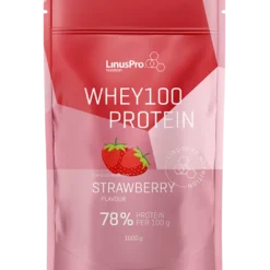 LinusPro Nutrition Whey100 - Jordbær (1 kg)