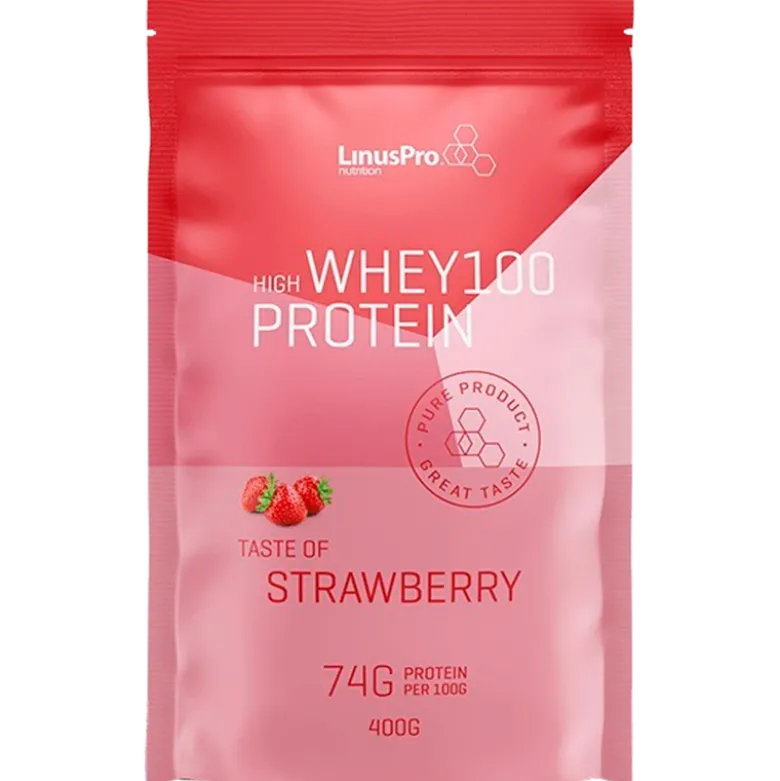 LinusPro Whey100 Jordbær (400 g)