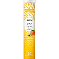 Livol Brusetabletter Pick Me Up, Tropisk Frugtsmag (20 stk)