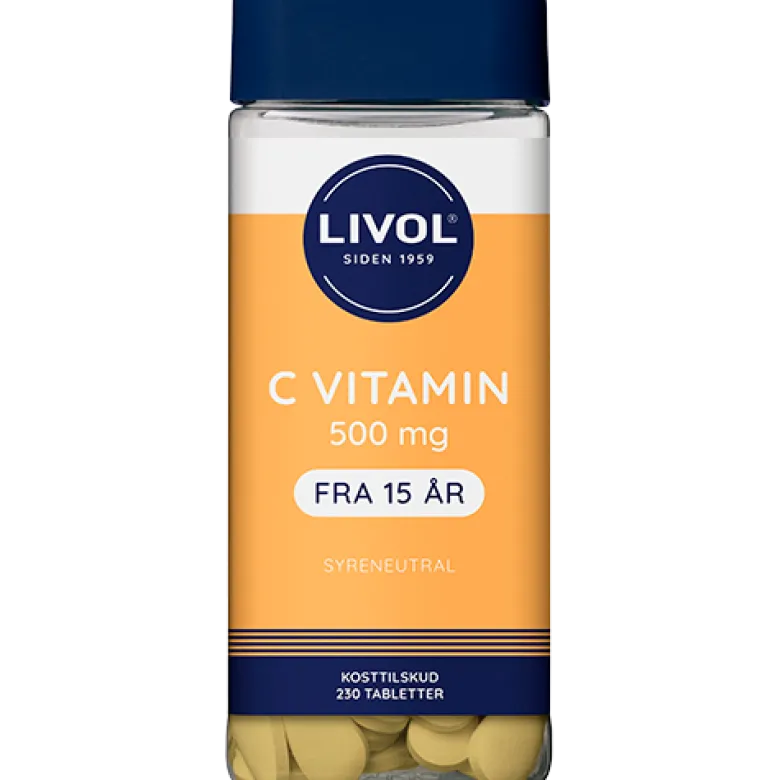 Livol C-vitamin 500 mg Syreneutral (230 tabs)