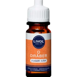 Livol D3 Dråber 2 Uger-4 År (10 ml)