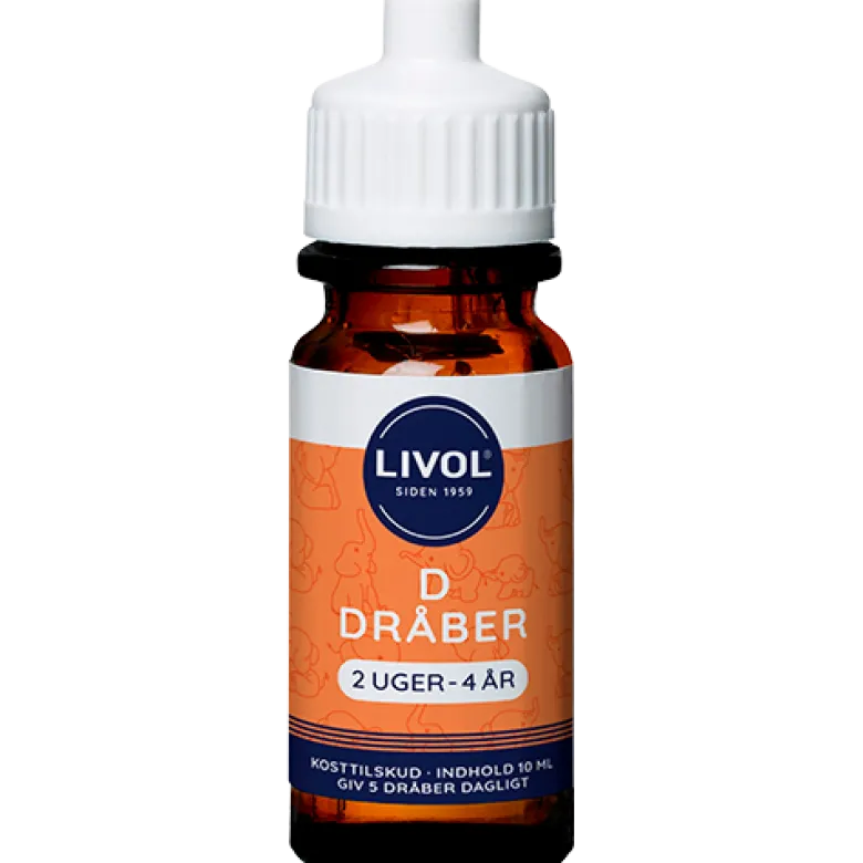 Livol D3 Dråber 2 Uger-4 År (10 ml)