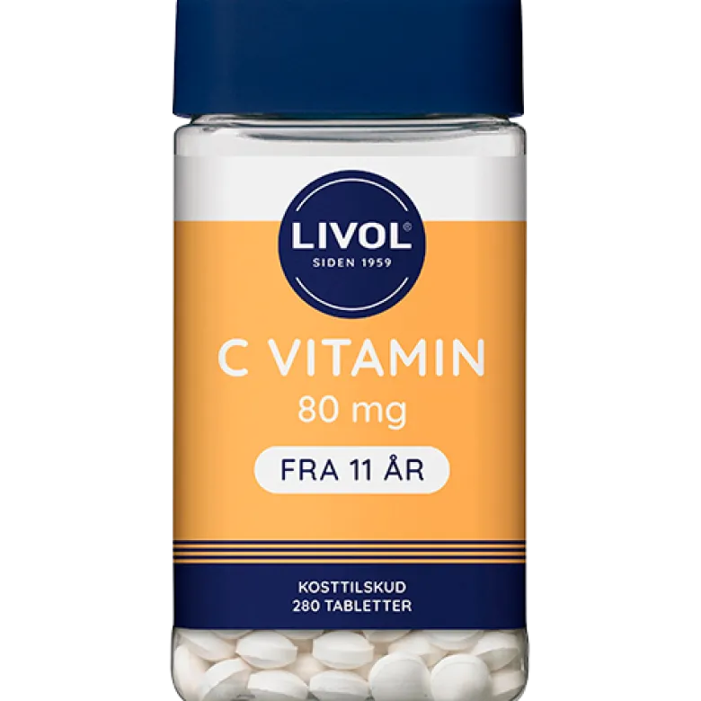 Livol Mono Normal C-vitamin 80 mg (280 tabletter)