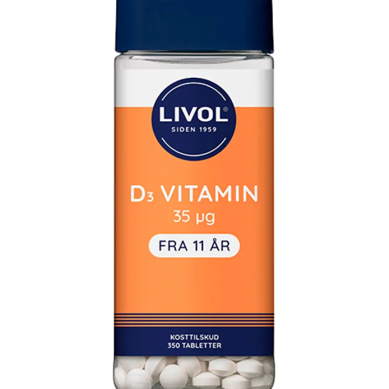 Livol Vitamin D 35 mcg (350 tabletter)