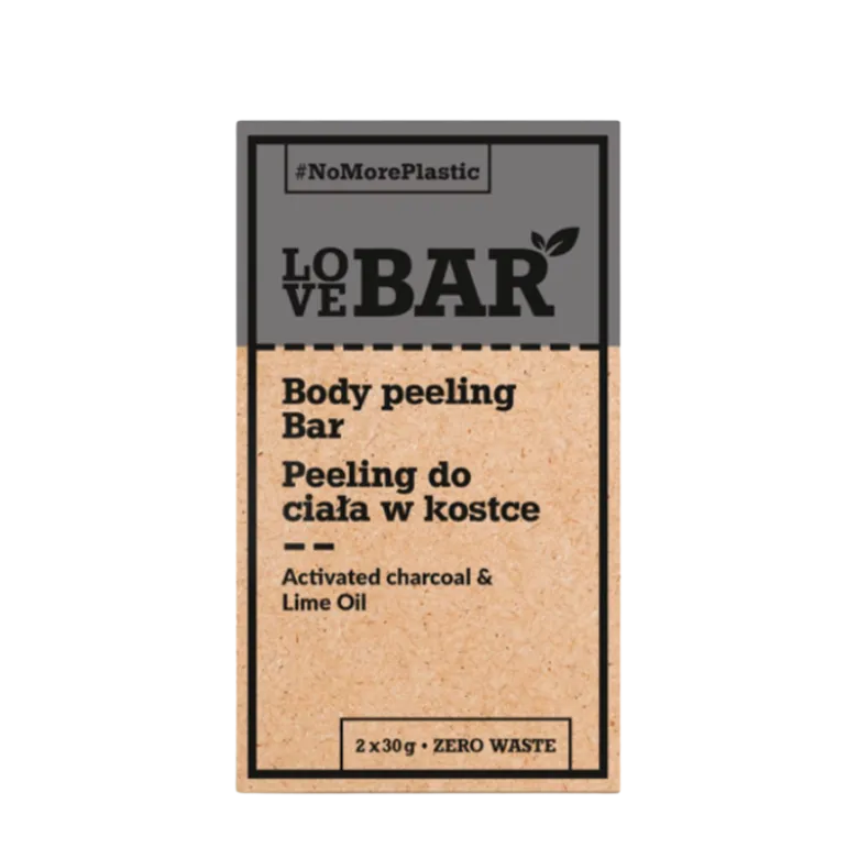 Love Bar Body Peeling Bar Activated Charcoal & Lime Oil (2 x 30 g)
