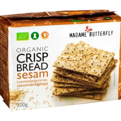 Madame Butterfly Knækbrød Sesam Ø (200 g)