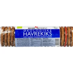 Madame Butterfly øko havrekiks med chokoladestykker (250 g)