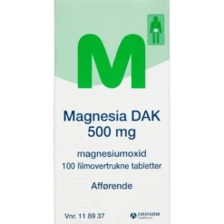 Magnesia DAK 500mg (100 tabl)