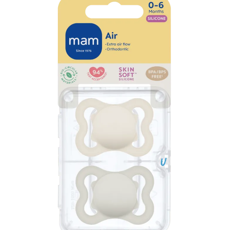MAM Air Silk 0-6M Neutral (2 stk)