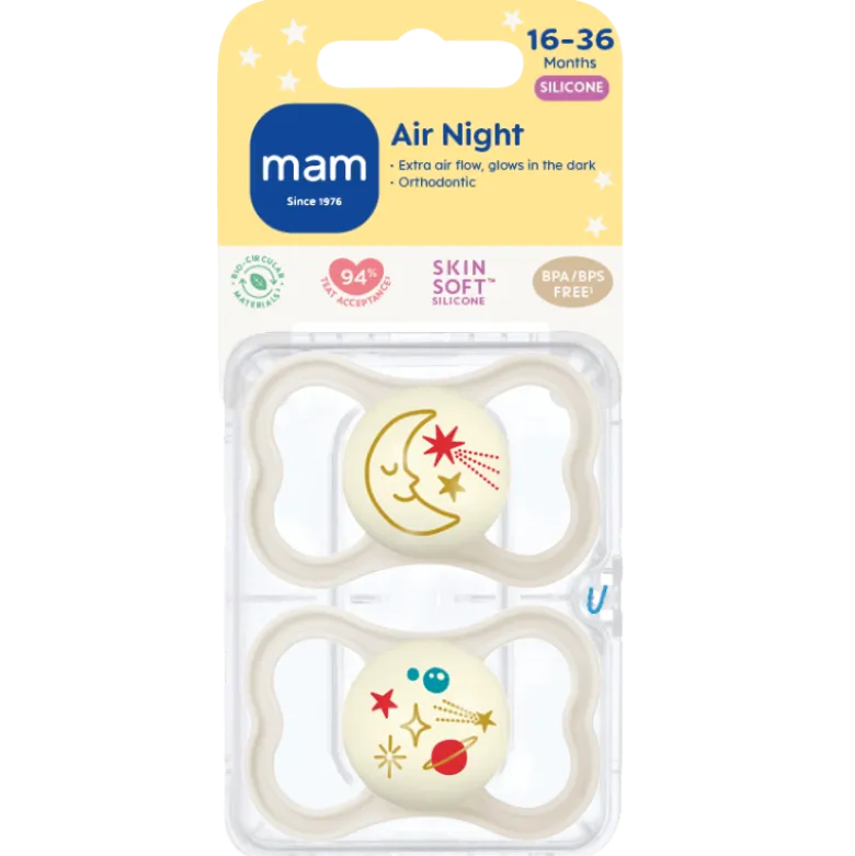 MAM Air Sut Night Neutral 16-36M (2 stk)