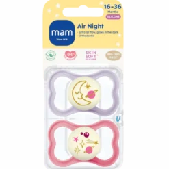 MAM Air Sut Night Pink 16-36M (2 stk)