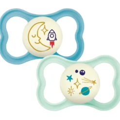 MAM Air Sut Night Silk 16-36M Blue (2 stk)
