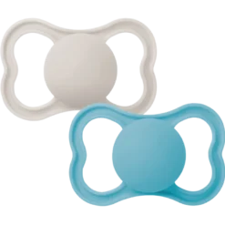MAM Air Sut Silicone Blue 16-36M (2 stk)