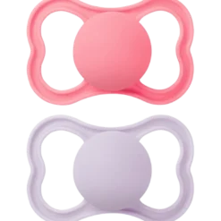 MAM Air Sut Silicone Pink 6-16M (2 stk)