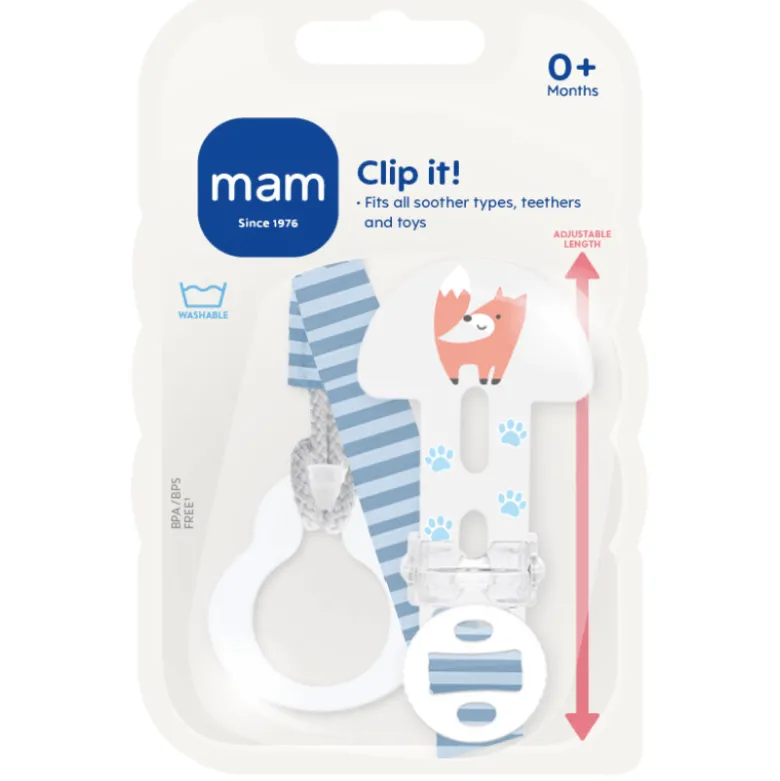 MAM Clip it! Blue (1 stk)