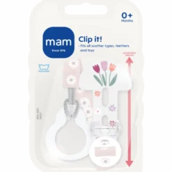MAM Clip it! Pink (1 stk)