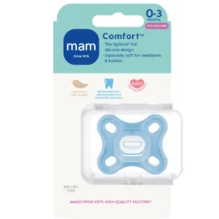 MAM Comfort Silikone Sut 0-3 Mdr. Blue (1 stk)