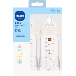 MAM Easy Active Sutteflaske Neutral 330 ml (2 stk)