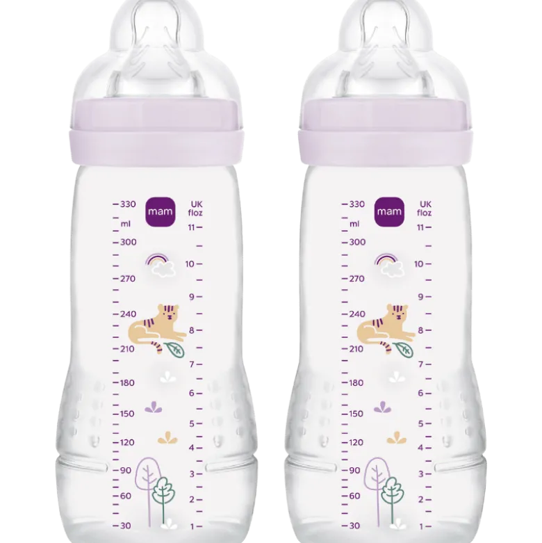 MAM Easy Active Sutteflaske Pink 330 ml (2 stk)