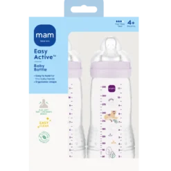 MAM Easy Active Sutteflaske Pink 330 ml (2 stk)