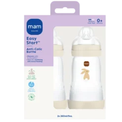 MAM Easy Start Anti-Colic Sutteflaske Neutral (2x260 ml)