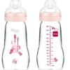 MAM Feel Good Glass Bottle Ass. Farver (260 ml)