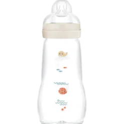 MAM Feel Good Glass Bottle Ass. Farver (260 ml)