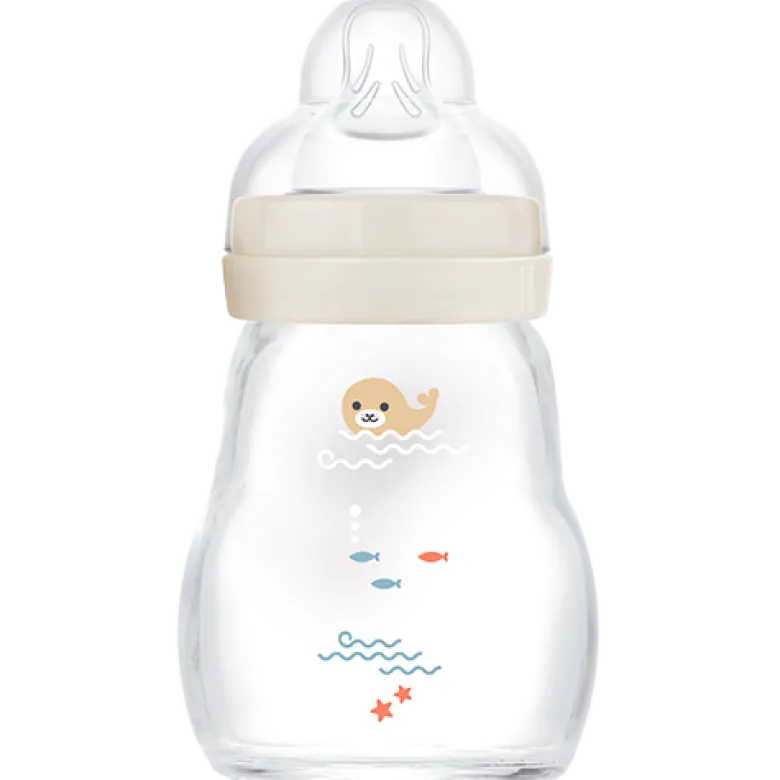 MAM Feel Good Glass Bottle Ass. Farver (170 ml)