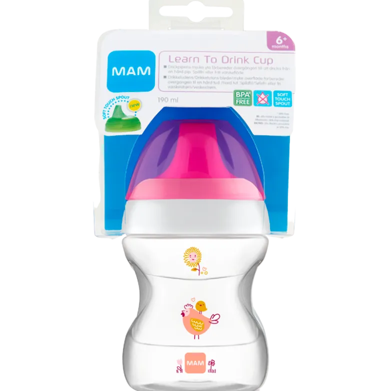 MAM Learn To Drink Cup Pink (190 ml)