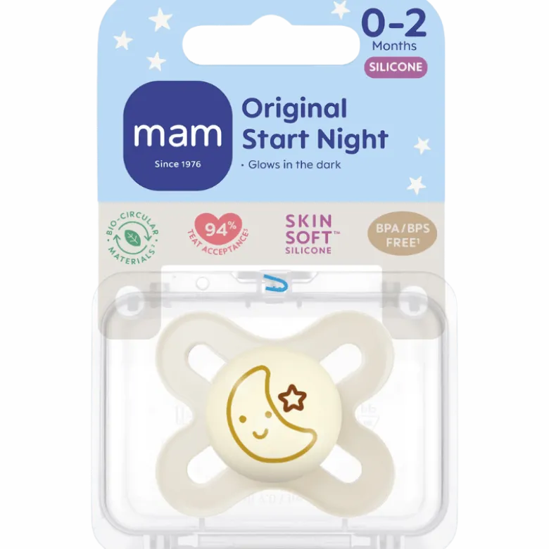 MAM Original Start Night Silk Sut 0-2 Mdr Neutral (1 stk)