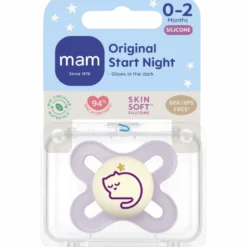 MAM Original Start Night Silk Sut 0-2 Mdr Pink (1 stk)