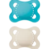 MAM Original Sut Blue 0-6M Unprinted (2 stk)