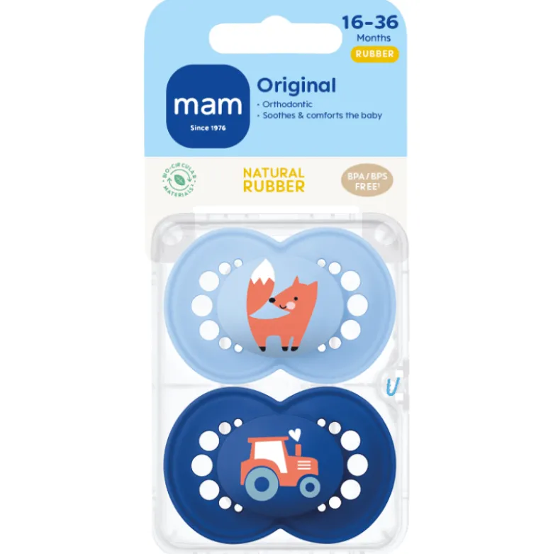 MAM Original Sut 16-36M Latex Blue (2 stk)