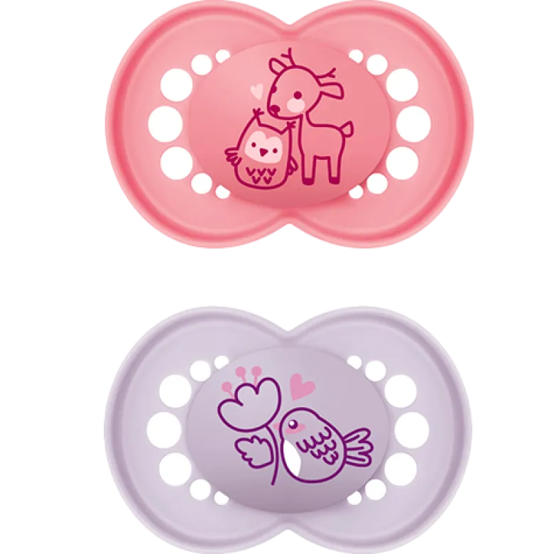 MAM Original Sut 6-16M Latex Pink (2 stk)