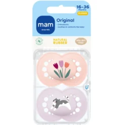 MAM Original Sut 16-36M Latex Pink (2 stk)