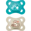 MAM Original Sut 0-6M Natural Rubber Steribox Blue (2 stk)