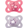 MAM Original Sut 0-6M Natural Rubber Steri Pink (2 stk)