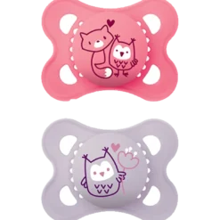MAM Original Sut 0-6M Natural Rubber Steri Pink (2 stk)