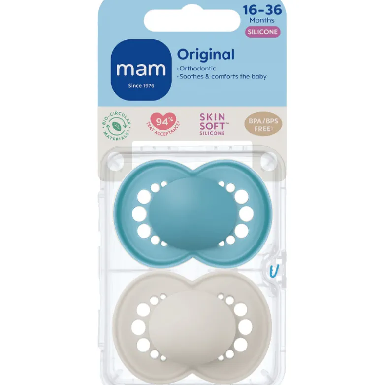 MAM Original Sut Neutral 16-36M Unprinted (2 stk)