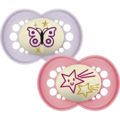 MAM Original Sut Night 16-36M Silk Pink (2 stk)