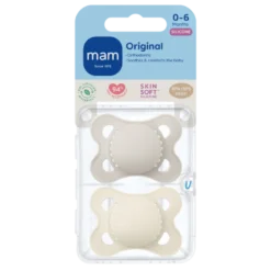 MAM Orig Silk 0-6M Neutral u. print (2 stk)