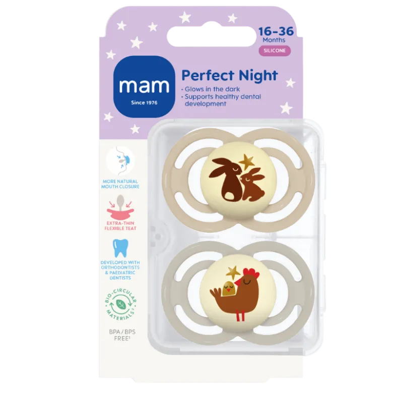 MAM Perfect Night Silk 16-36M Neutral (2 stk)
