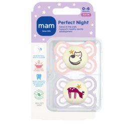 MAM Perfect Night Silk 0-6M Pink (2 stk)