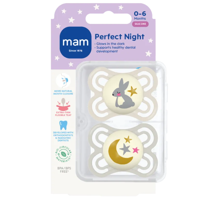 MAM Perfect Night Silk 0-6M V Neutral (2 stk)