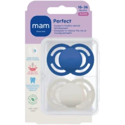 MAM Perfect Silk 16-36M Blue (2 stk)