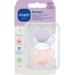 MAM Perfect Silk 0-6M Pink (2 stk)
