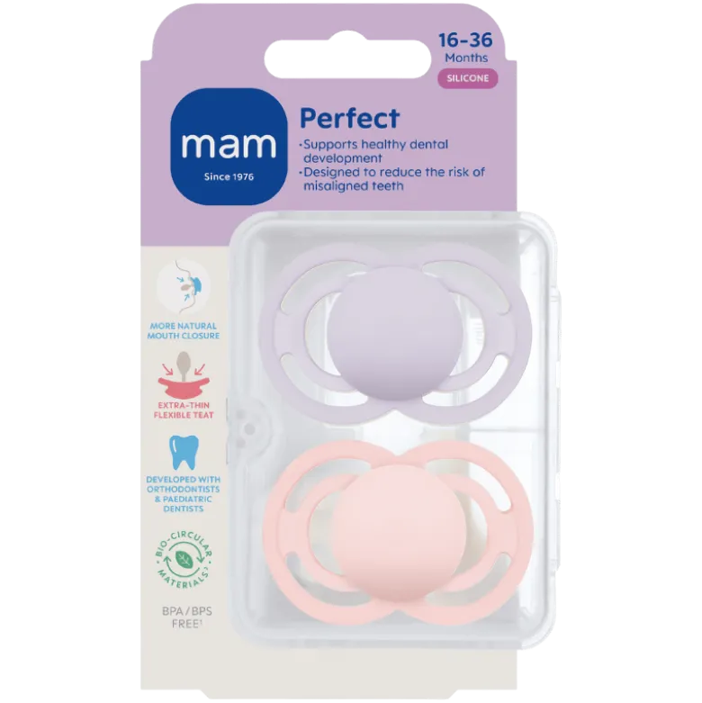 MAM Perfect Silk 16-36M Pink (2 stk)
